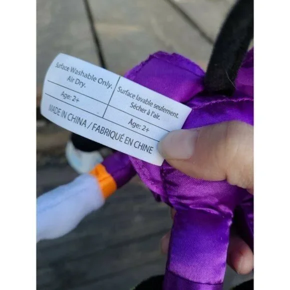 Disney Parks Halloween Mickey Mouse Plush 11" Purple Orange Retired NWT - Picture 10 of 10